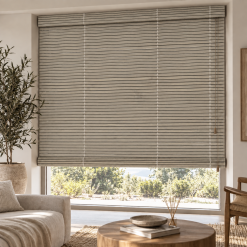 Store Bambou sur mesure Grège beige et gris
