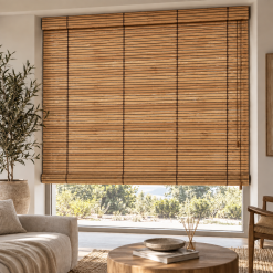 Store bambou sur mesure naturel.
