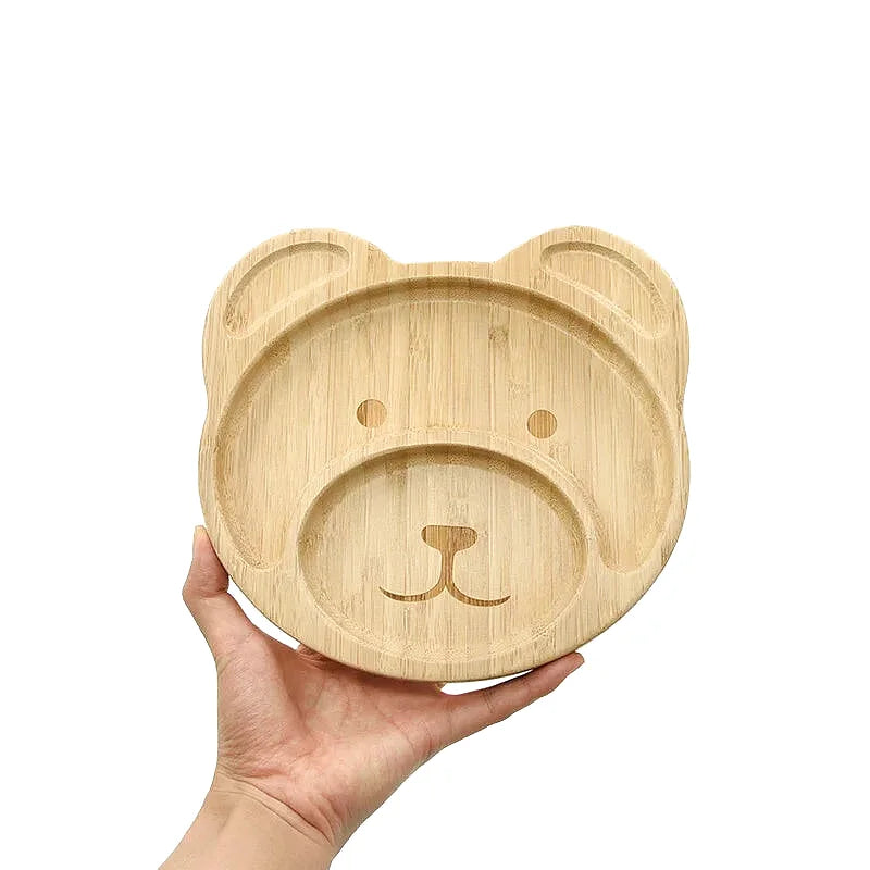 Assiette En Bambou Pour Bébé Sass & Belle - Forme Abeille, écologique, Sans BPA - Idéale Repas Et Collations